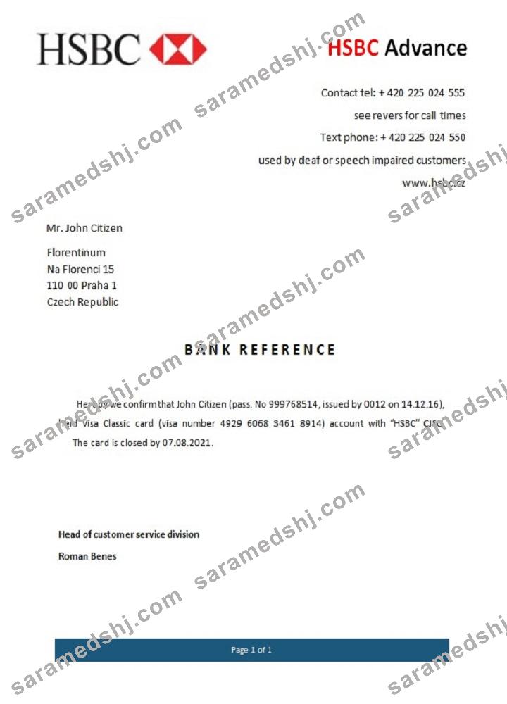 Czech Republic_HSBC_closure reference